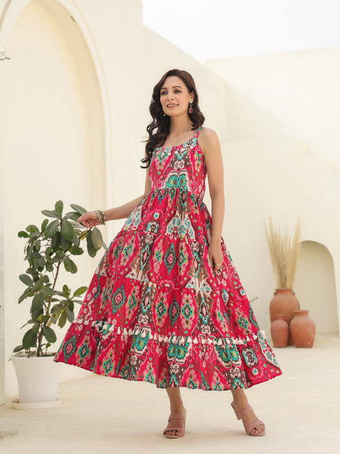 Printed Pure Cotton Ethnic Dress